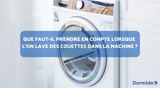 lave des couettes dans la machine