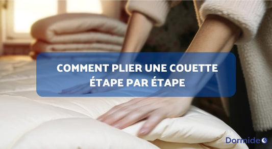 comment plier une couette étape par étape