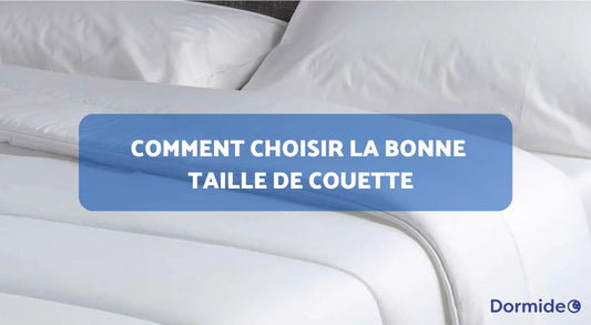 tailles de couette